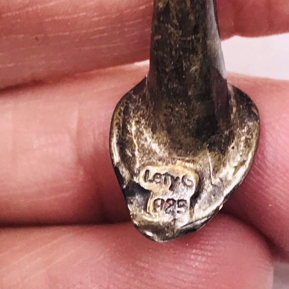 Lety G Sterling Silver Calla Lily FLower Charm Pearl Necklace Faceted Glass Bead - Picture 11 of 12